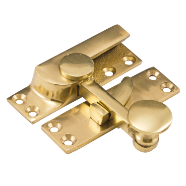 Click Here To Enlarge This Photo Of Eclipse 21164 Quadrant Pattern Polished Brass Sash Fastener