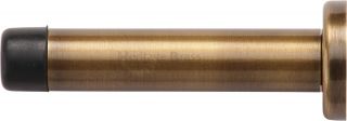 V1192 76-AT Heritage Brass Projection Door Stop 76mm  (87mm projection inc buffer) Antique Brass Finish