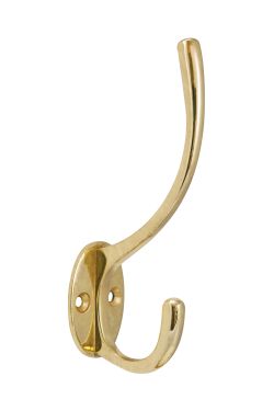 Click Here To Enlarge This Photo Of Eclipse 21168 Polished Brass 127mm Victorian Pattern Hat & Coat Hook