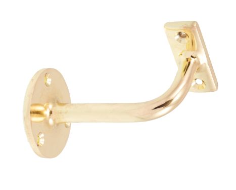 Click Here To Enlarge This Photo Of Eclipse 21178 Polished Brass 76mm Heavy Duty Handrail Bracket