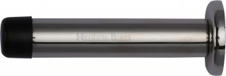 V1192 76-PNF Heritage Brass Projection Door Stop 76mm (87mm projection inc buffer) Polished Nickel Finish