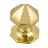 Eclipse 21109 Polished Brass 76mm Centre Door Knob