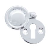 Eclipse 31830 Polished Chrome Victorian Pattern Covered Round Escutcheon