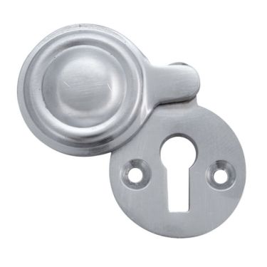 Click Here To Enlarge This Photo Of Eclipse 37830 Satin Chrome Victorian Pattern Covered Round Escutcheon