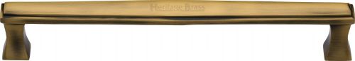 Click Here To Enlarge This Photo Of V1334 305-AT Heritage Brass Door Pull Handle Deco Design 305mm Antique Brass Finish