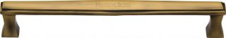 V1334 305-AT Heritage Brass Door Pull Handle Deco Design 305mm Antique Brass Finish