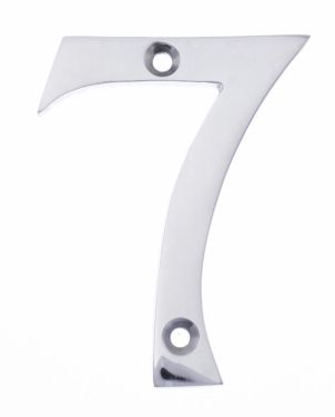 Click Here To Enlarge This Photo Of Eclipse 31842 Polished Chrome 76mm Victorian Pattern Face Fix Numeral 7
