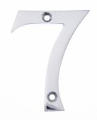 Eclipse 31842 Polished Chrome 76mm Victorian Pattern Face Fix Numeral 7