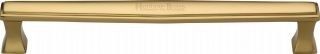 V1334 305-PB Heritage Brass Door Pull Handle Deco Design 305mm Polished Brass Finish