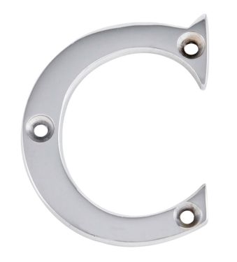 Click Here To Enlarge This Photo Of Eclipse 31848 Polished Chrome 63mm Victorian Pattern Face Fix Letter C