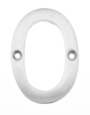 Click Here To Enlarge This Photo Of Eclipse 37845 Satin Chrome 76mm Victorian Pattern Face Fix Numeral 0