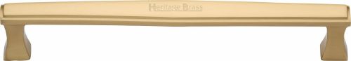 Click Here To Enlarge This Photo Of V1334 305-SB Heritage Brass Door Pull Handle Deco Design 305mm Satin Brass Finish