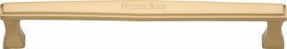 V1334 305-SB Heritage Brass Door Pull Handle Deco Design 305mm Satin Brass Finish