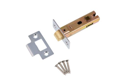 Click Here To Enlarge This Photo Of Eclipse 71273 76mm Bolt Through CE Fire Rated Tubular Mortice Latch - Nickel Plated