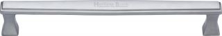 V1334 305-SC Heritage Brass Door Pull Handle Deco Design 305mm Satin Chrome Finish