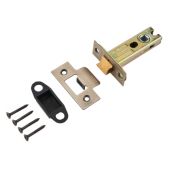 Eclipse 71535 76mm Bolt Through Heavy Duty CE Fire Rated Tubular Mortice Latch - Matt Antique Brass