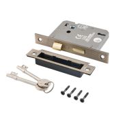 Eclipse 71531 76mm CE Fire Rated 3 Lever Mortice Sashlock - Matt Antique Brass