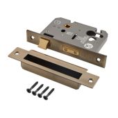 Eclipse 71541 76mm CE Fire Rated Euro Profile Sashlock - Matt Antique Brass