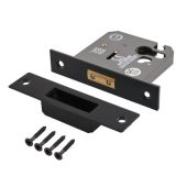 Eclipse 71523 76mm CE Fire Rated Euro Profile Deadlock - Matt Black
