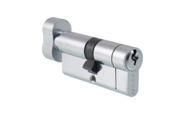 Eclipse 70401 70mm 6-Pin Architectural Euro Profile Cylinder & Turn - Satin Chrome