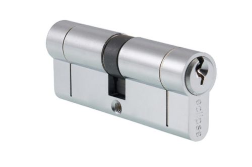 Click Here To Enlarge This Photo Of Eclipse 70404 80mm 6-Pin Architectural Euro Profile Double Cylinder - Satin Chrome