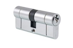 Eclipse 70416 Keyed Alike 70mm 6-Pin Architectural Euro Profile Double Cylinder - Satin Chrome