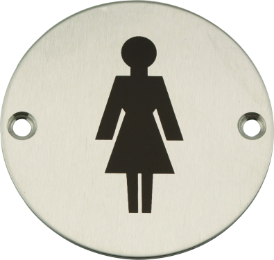Click Here To Enlarge This Photo Of Eclipse 34451 Satin Stainless Steel 75mm Female Symbol