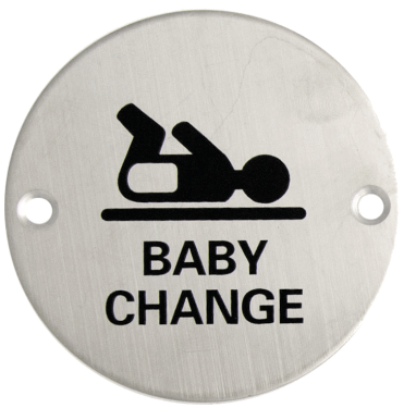 Click Here To Enlarge This Photo Of Eclipse 34687 Satin Stainless Steel 75mm Baby Change