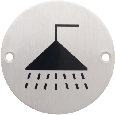 Click Here To Enlarge This Photo Of Eclipse 34688 Satin Stainless Steel 75mm Shower Symbol