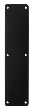 Click Here To Enlarge This Photo Of Eclipse 34956 Matt Black (SS) 400mm x 75mm Finger Plate with Radius Corners