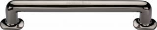 V1376 330-PNF Heritage Brass Door Pull Handle Traditional Design 330mm Polished Nickel Finish