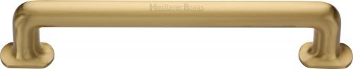 Click Here To Enlarge This Photo Of V1376 330-SB Heritage Brass Door Pull Handle Traditional Design 330mm Satin Brass Finish