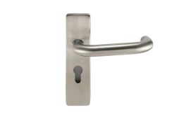Eclipse 34683 Satin Stainless Steel 19mm Safety Lever Euro Profile Set (47.5mm c/c)