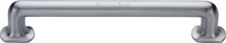 V1376 330-SC Heritage Brass Door Pull Handle Traditional Design 330mm Satin Chrome Finish