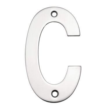 Click Here To Enlarge This Photo Of Eclipse 34783 Polished Stainless Steel (G304) 102mm Face Fix Letter C