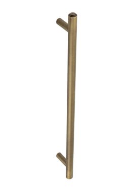 Click Here To Enlarge This Photo Of BUR1000AB Frelan Hardware Burlington Belgrave Pull Handle 425 x 20mm Bolt Through Antique Brass