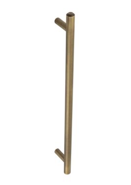 Click Here To Enlarge This Photo Of BUR1000ABFF Frelan Hardware Burlington Belgrave Pull Handle 425 x 20mm Face Fix Antique Brass