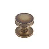 BUR100AB Frelan Hardware Burlington Berkeley Mortice Door Knob Antique Brass