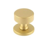 BUR102SB Frelan Hardware Burlington Westbourne Mortice Door Knob Satin Brass