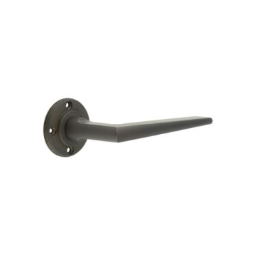 Click Here To Enlarge This Photo Of BUR10DB Frelan Hardware Burlington Mayfair Door Handles (No Outer Rose) Dark Bronze