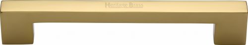 Click Here To Enlarge This Photo Of V1390 305-PB Heritage Brass Door Pull Handle Urban Design 305mm Polished Brass Finish