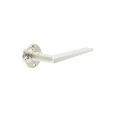 Click Here To Enlarge This Photo Of BUR10SN Frelan Hardware Burlington Mayfair Door Handles (No Outer Rose) Satin Nickel