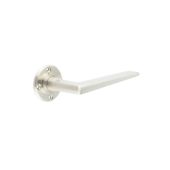 BUR10SN Frelan Hardware Burlington Mayfair Door Handles (No Outer Rose) Satin Nickel