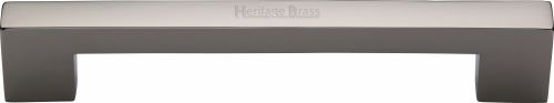 Click Here To Enlarge This Photo Of V1390 305-PNF Heritage Brass Door Pull Handle Urban Design 305mm Polished Nickel Finish