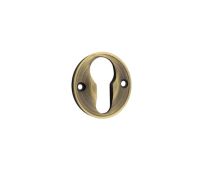 BUR122AB Frelan Hardware Burlington 40mm Euro Profile Escutcheon 40mm Antique Brass