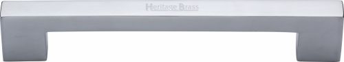 Click Here To Enlarge This Photo Of V1390 305-SC Heritage Brass Door Pull Handle Urban Design 305mm Satin Chrome Finish
