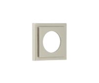 BUR152SN Frelan Hardware Burlington Square Stepped Outer Roses for Levers and Turn & Releases Satin Nickel