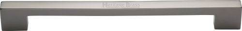 Click Here To Enlarge This Photo Of V1390 457-PNF Heritage Brass Door Pull Handle Urban Design 457mm Polished Nickel Finish