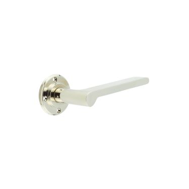 Click Here To Enlarge This Photo Of BUR15PN Frelan Hardware Burlington Fitzrovia Door Handles (No Outer Rose) Polished Nickel