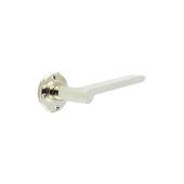 BUR15PN Frelan Hardware Burlington Fitzrovia Door Handles (No Outer Rose) Polished Nickel